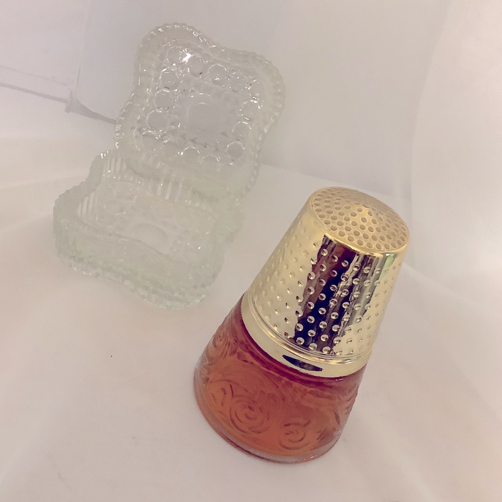 Vintage glass table decor lot